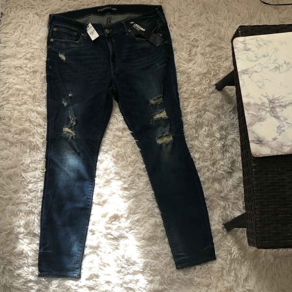 Denim skinny jeans from express